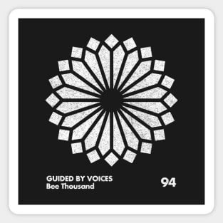 GBV Bee Thousand / Minimal Graphic Design Tribute Sticker